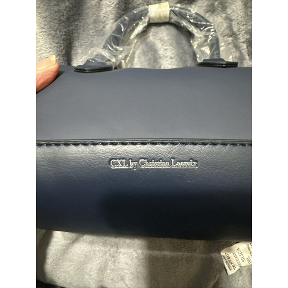 CXL by Christian Lacroix Mico Barrel Bag Navy NWT MSRP $98 Crossbody - Picture 5 of 9